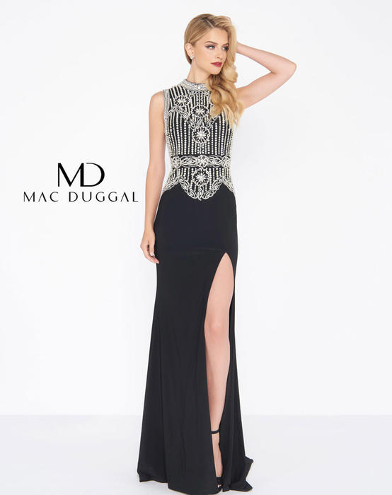 Mac Duggal Black White Red