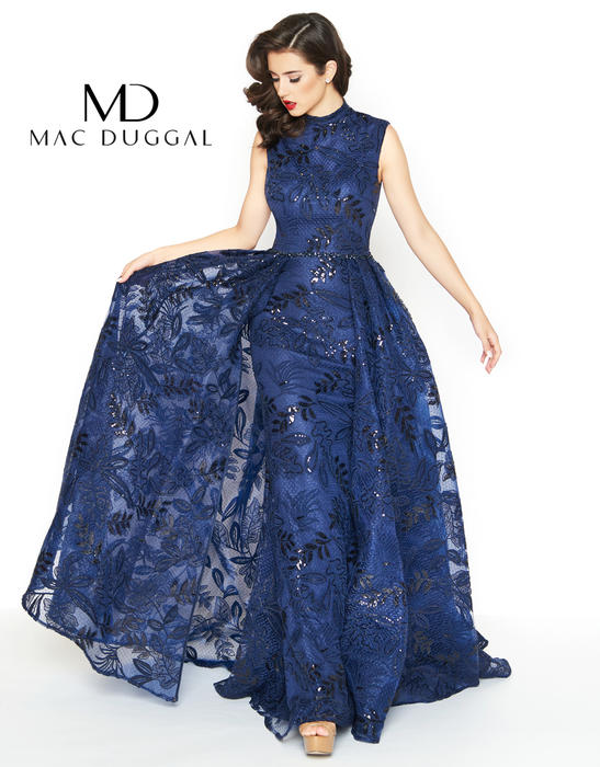 Mac Duggal Black White Red