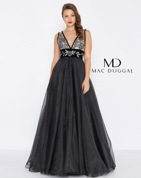 Mac Duggal Black White Red