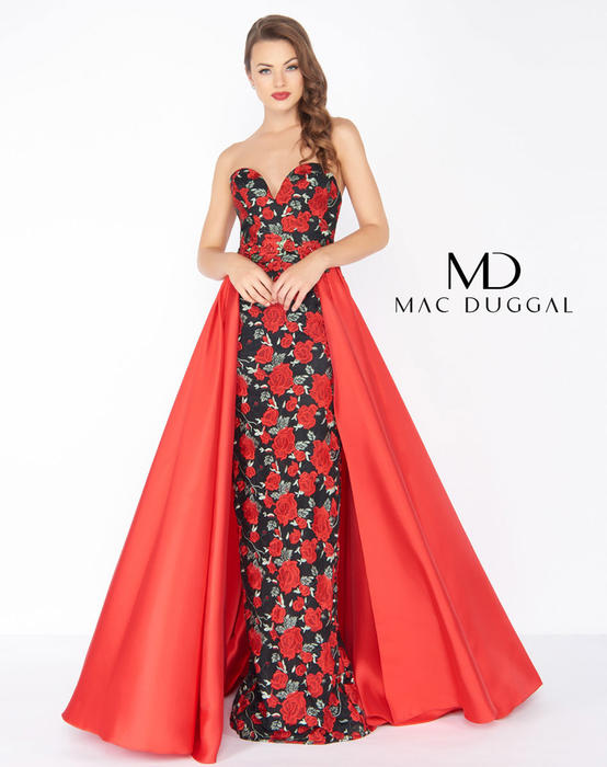 Mac Duggal Black White Red