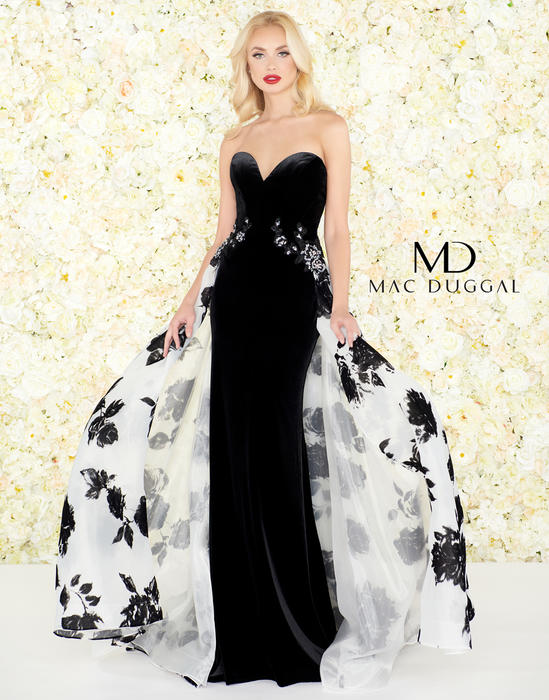 Mac Duggal Black White Red