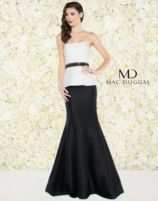 Mac Duggal Black White Red