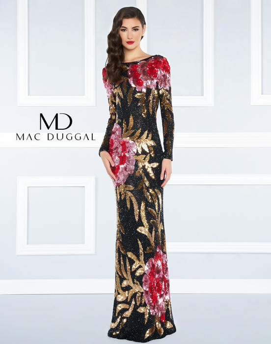 Mac Duggal Black White Red