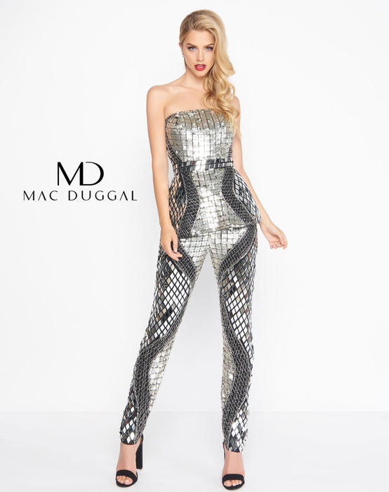 Mac Duggal Black White Red