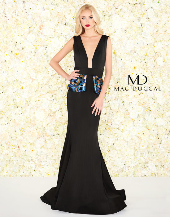 Mac Duggal Black White Red