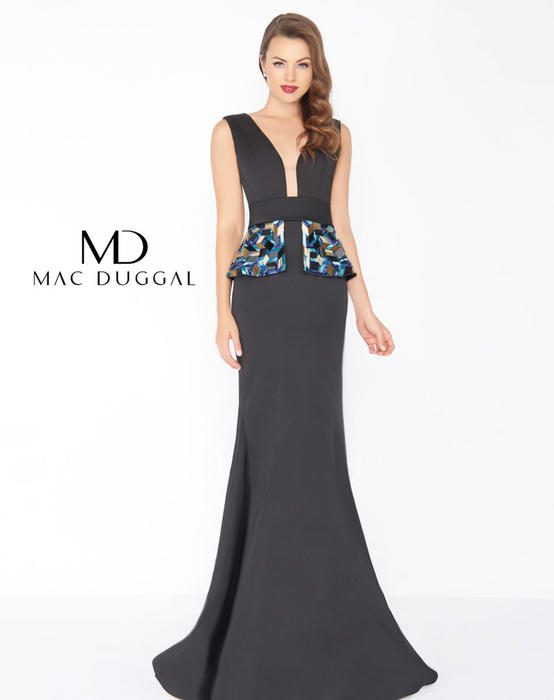 Mac Duggal Black White Red