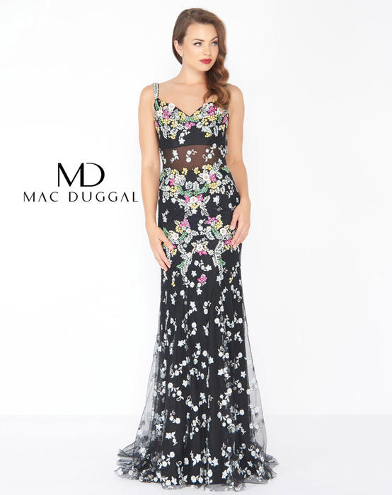 Mac Duggal Black White Red