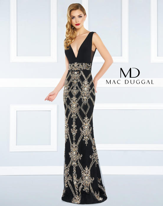 Mac Duggal Black White Red