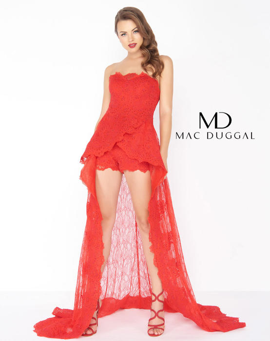 Mac Duggal Black White Red