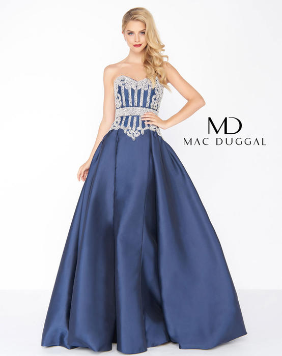 Mac Duggal Black White Red