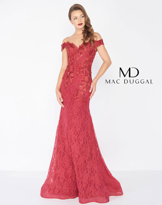 Mac Duggal Black White Red