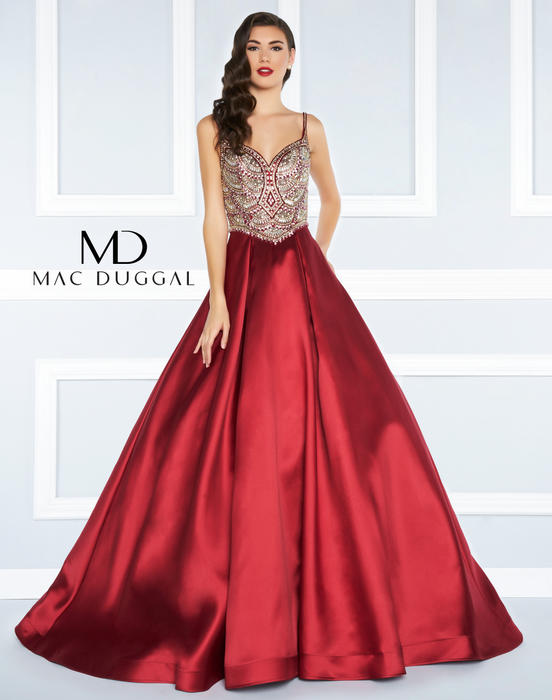 Mac Duggal Black White Red