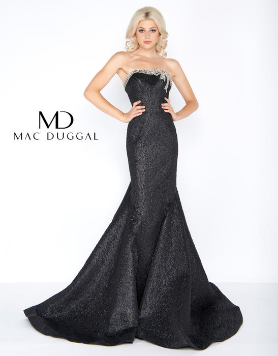 Mac Duggal Black White Red