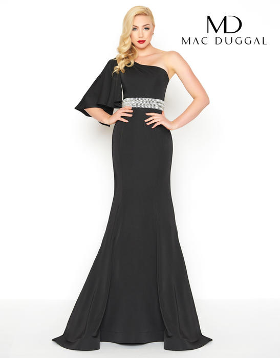 Mac Duggal Black White Red