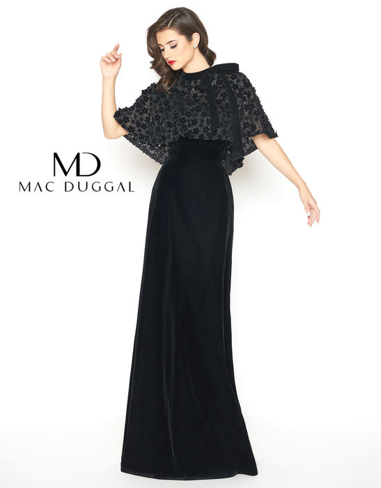 Mac Duggal Black White Red