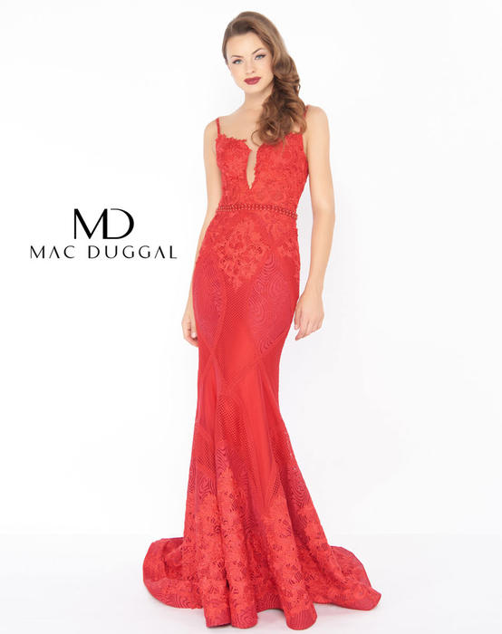 Mac Duggal Black White Red