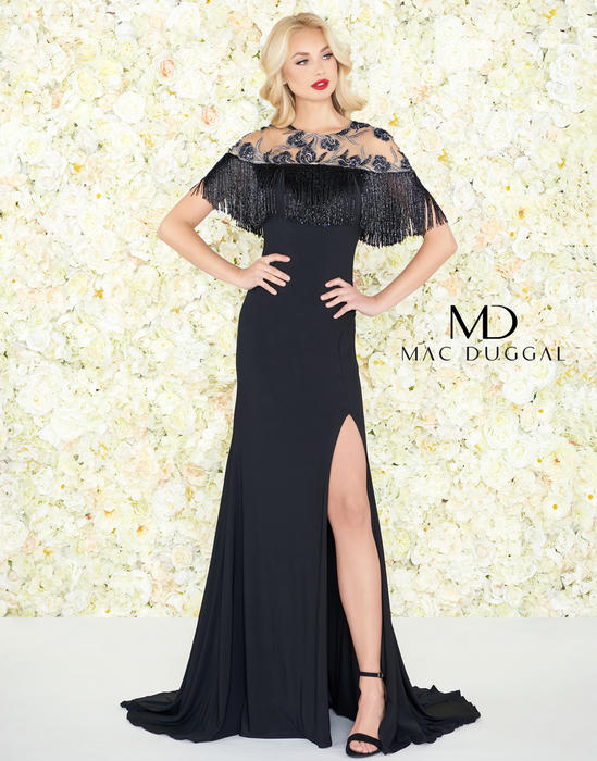 Mac Duggal Black White Red